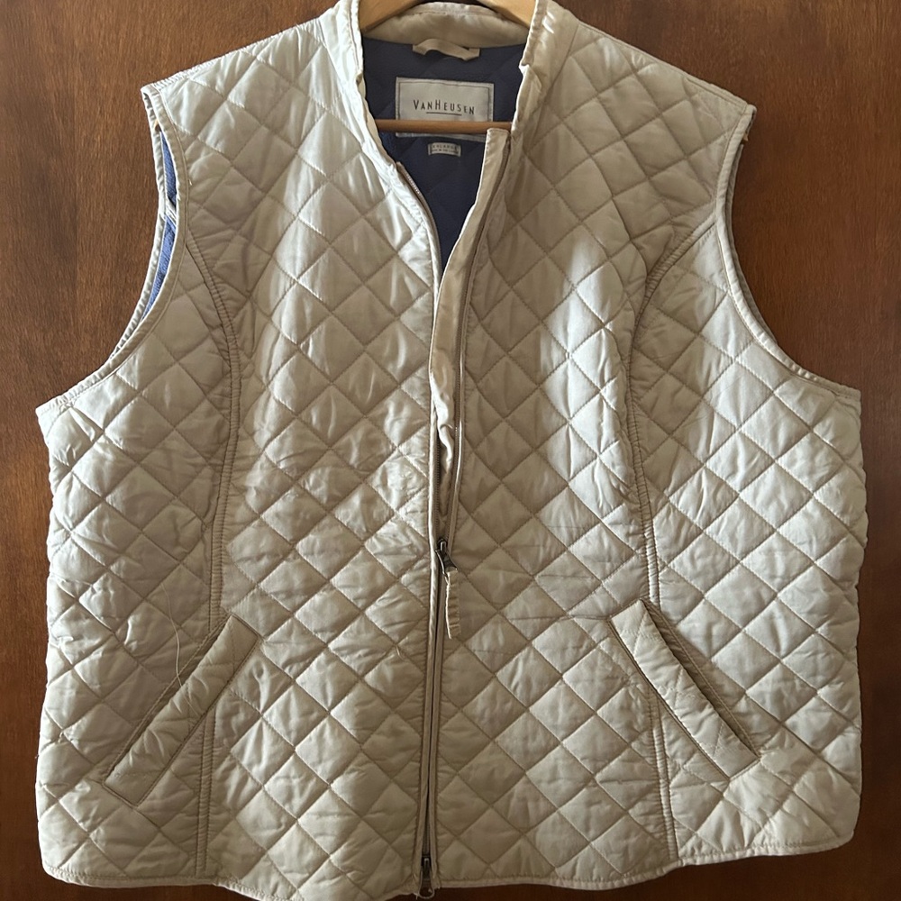Van Heusen Navy Quilted Vest